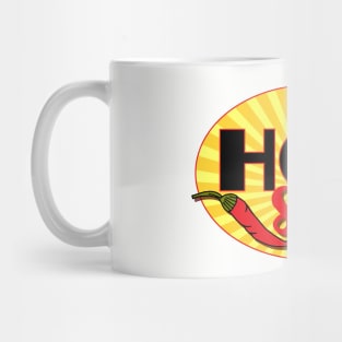 Hot Stuff Retro Chilli Pepper Love Quote Mug